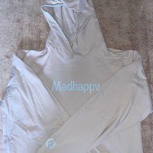 MadHappy grey and white hoodie